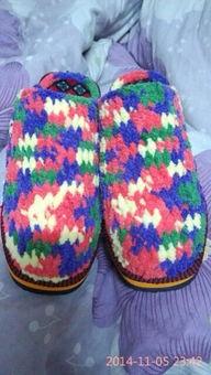 手工毛线织成人拖鞋视频,温暖居家必备